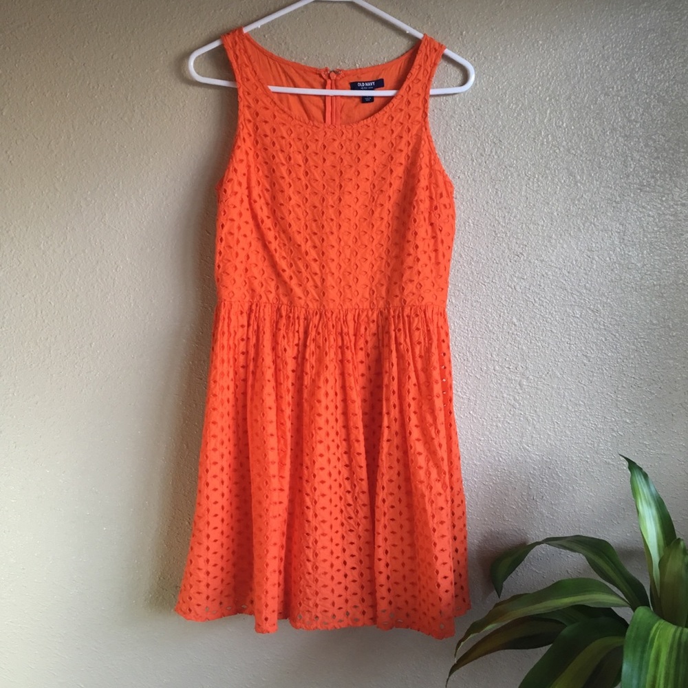 Eyelet detailed dress